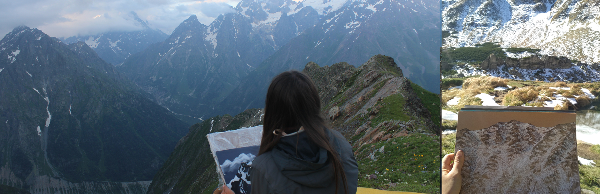 Art process in Mountains of Marichka Turanska