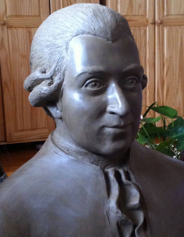 Bust of Wolfgang A. Mozart Of Shri Mataji Nirmala By Alina Aradhana (2018), 3/4, Photo