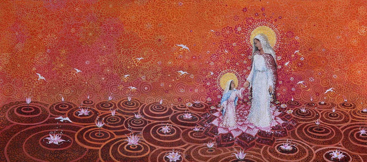 Santa Ana With Mary By Gisela Moure, Image